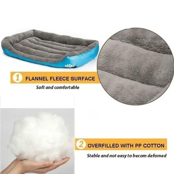 (S-3XL) grand lit pour chien chat 8 couleurs chaud confortable maison pour chien nid en polaire douc