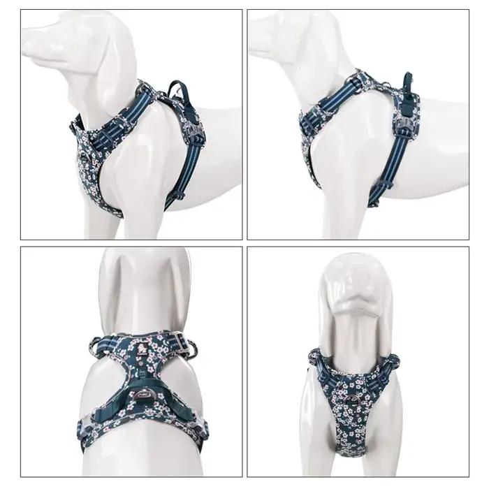 TruelGru- Tissu en coton SFP Floral pour animaux de compagnie, sans nervures, respirant et coulé, do