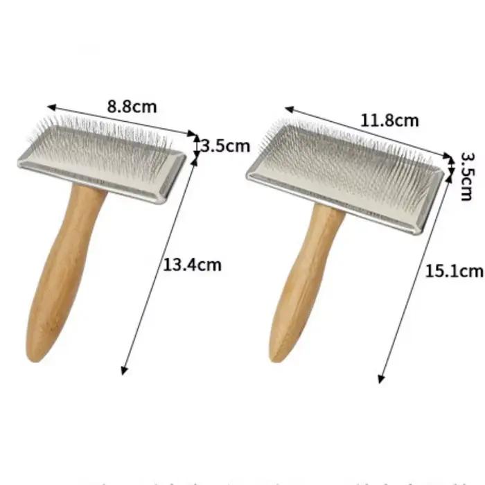 Peigne pour chien, brosse en bois massif pour chien, épilateur de poils d'animaux, brosse de Massage
