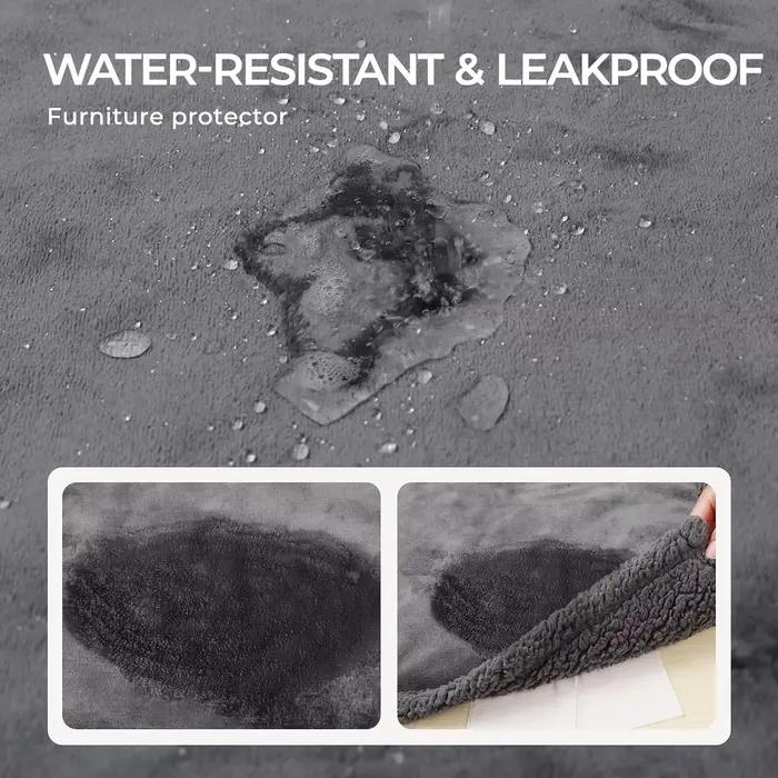 Couverture de lit en peluche imperméable pour animaux de compagnie, douce, floue, confortable, luxe,