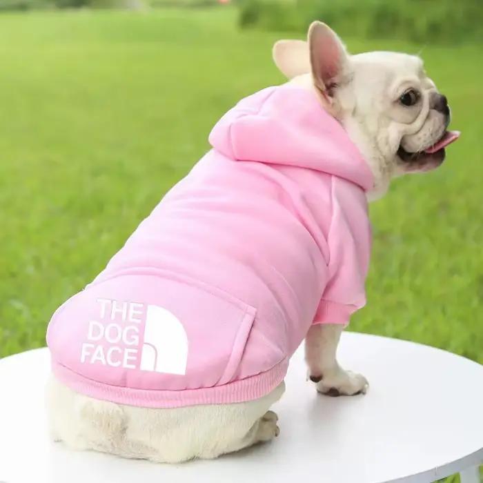 Sweat-shirt à capuche pour chien d'hiver, veste chaude, manteau tendance pour animaux de compagnie,