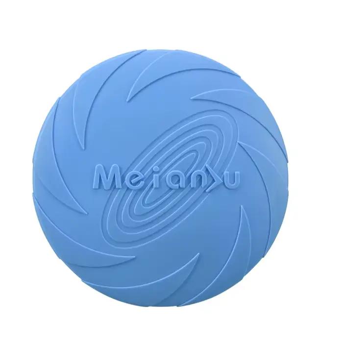 Jouets pour chiens, disque volant en Silicone, mode multicolore, jouets à mâcher résistants, jeu d'e
