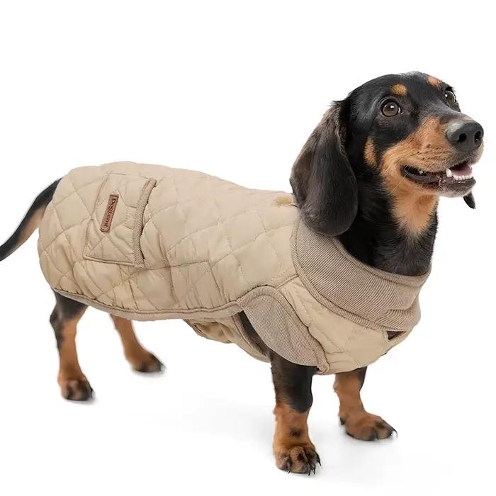 Manteau d'hiver pour chien, pour teckel, hydrofuge, chaud, Jacekt pour petits chiens à jambes courte