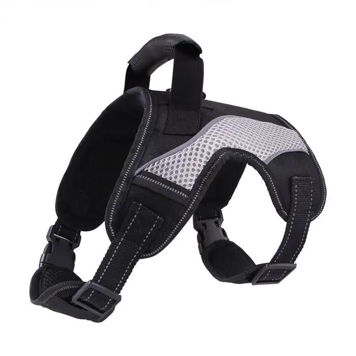 SFP sans côtes pour animaux de compagnie avec clips de laisse, réglable, doux, rembourré, vernis pou