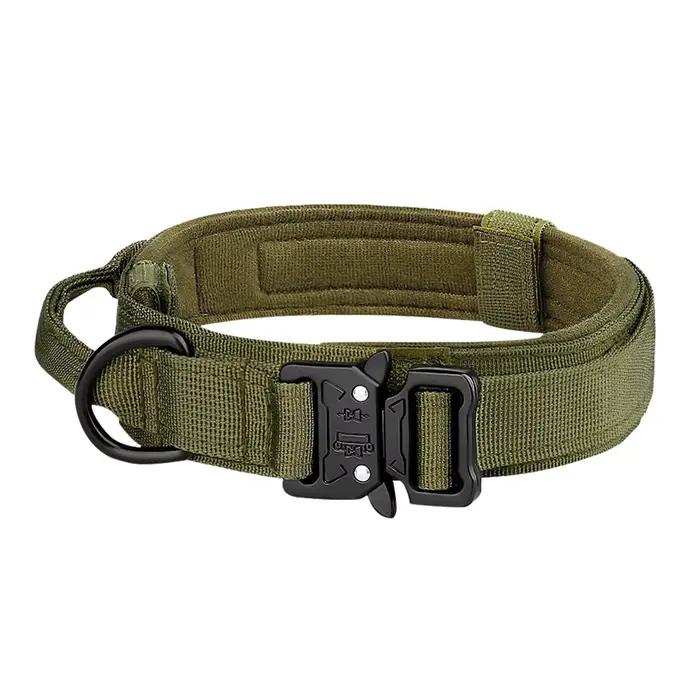 Produits pour animaux de compagnie collier tactique pour chien en plein air boucle en métal respiran