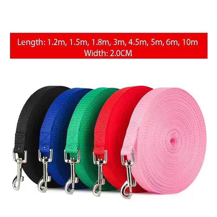 Laisses pour animaux de compagnie plus longues, corde d'entraînement en plein air, ceinture de laiss