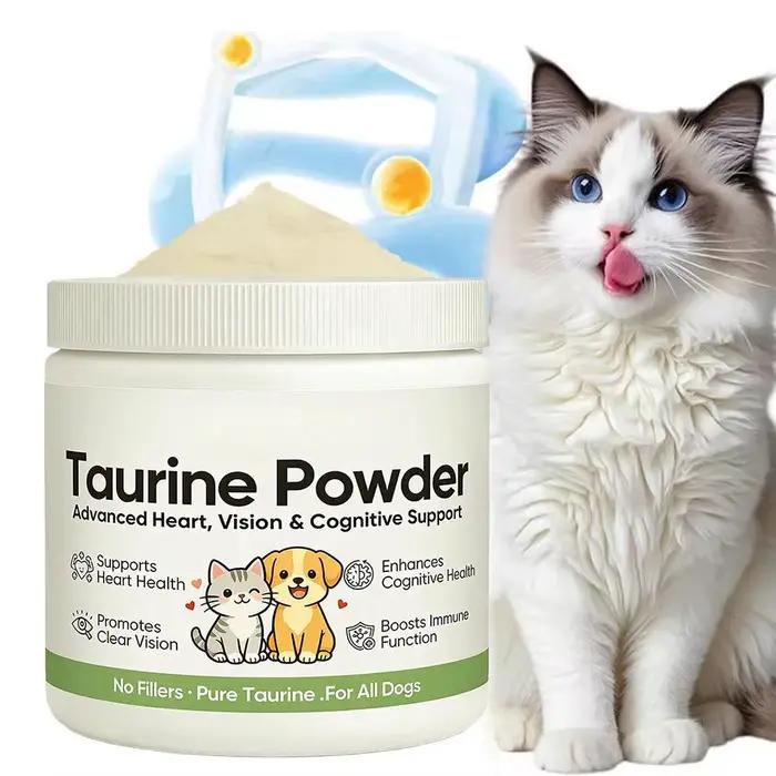 Poudre de supplément de taurine 30g pour chat et chien – Soutient la santé cardiaque, la vision et l
