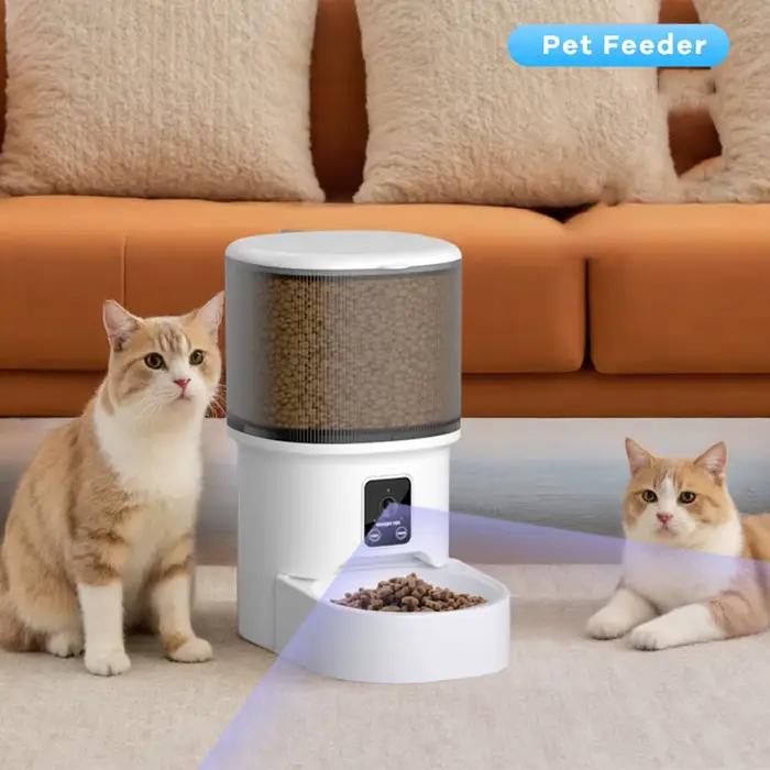 4L USB bouton intelligent WIFI APP vidéo mangeoire pour animaux de compagnie automatique distributeu