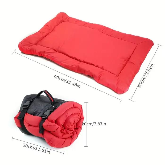 Coussin de lit antidérapant imperméable pour animaux de compagnie, lavable, matelas d'extérieur pour