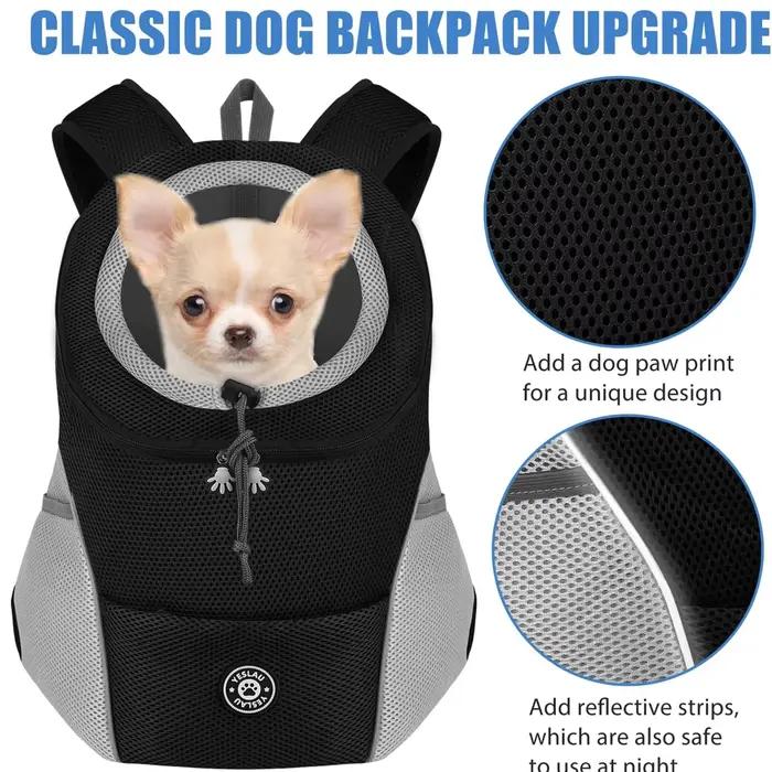 Sacs à dos de transport d'épaule pour chien sac à dos avant confortable pour chien sacs de transport
