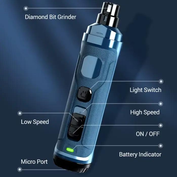 ROJECO N30 coupe-ongles électrique pour chien broyeur à ongles Rechargeable professionnel tondeuse p