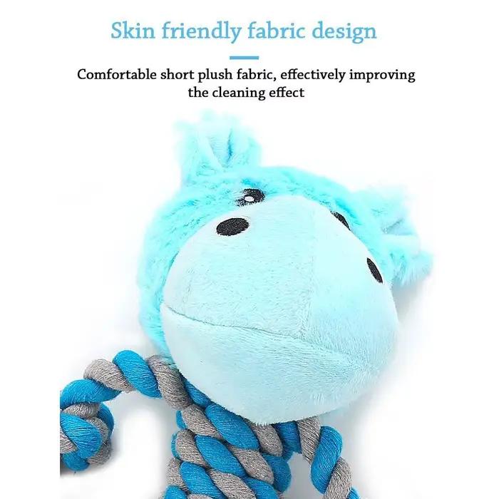 Jouet grinçant pour petits chiens de compagnie, peluche douce à mâcher, forme d'animal en peluche, U