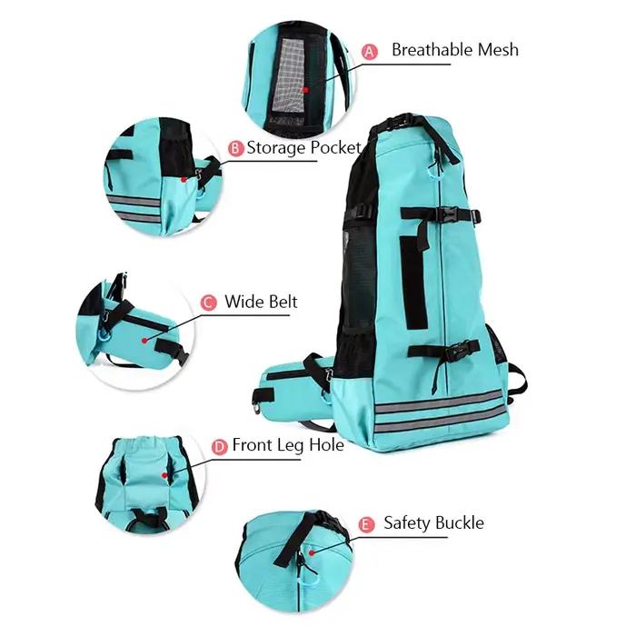 Sac à dos de voyage étanche pour chien, sangles épaisses et élargies, sacs de transport pour animaux