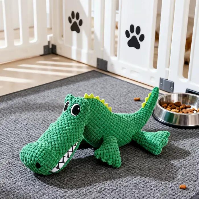Jouet interactif en peluche résistant à la mastication pour animaux de compagnie avec son, forme de