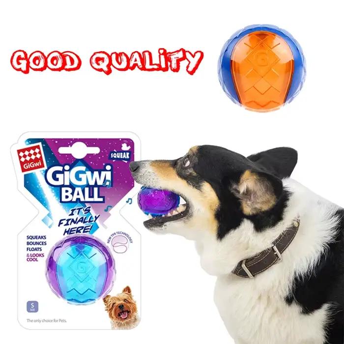 Jouets à mâcher grinçants pour animaux de compagnie, son pur, caoutchouc naturel non coupé, jeu en p