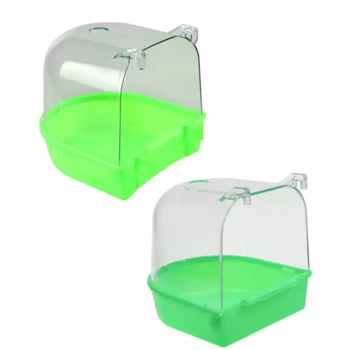 Boîte de bain pour oiseaux de compagnie, Cage de baignoire pour perroquets, accessoires pour perruch