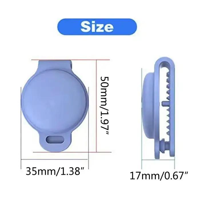 Air-tag Dog Collar Holder Étuis de protection pour GPS Dog Tracker Silicone Air Tag Cover pour Max W