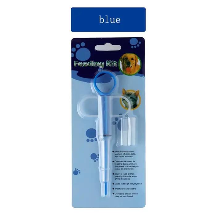 Seringue d'alimentation pour animaux de compagnie, en silicone sûr, confortable, pour bébé chat, bât