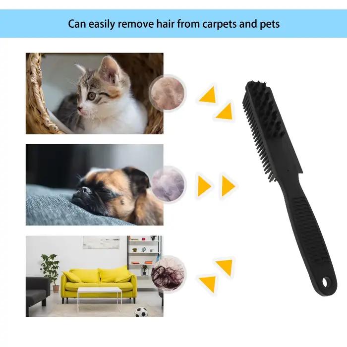 Brosse professionnelle multifonction en caoutchouc pour animaux de compagnie, poils doux, toilettage