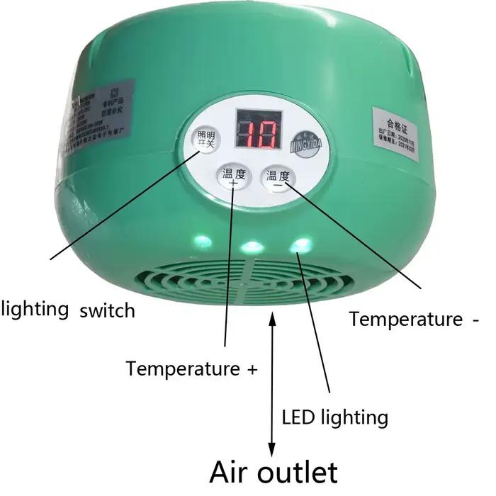 Lampe chauffante thermostatique jetable pour animaux de compagnie, lumière chaude, contrôleur de tem