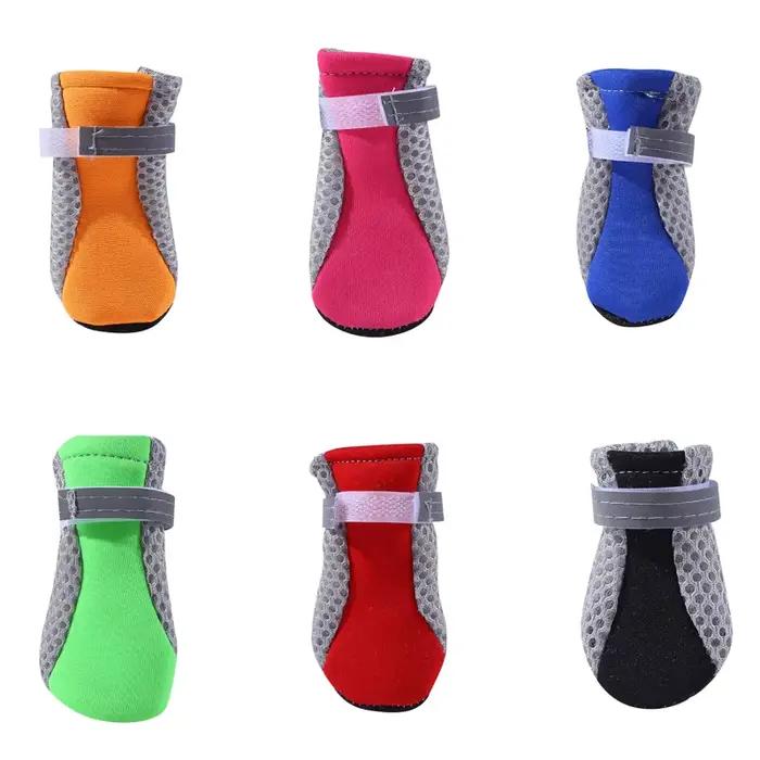 Chaussures respirantes coordonnantes pour animaux de compagnie, bottes imperméables pour chien, prot