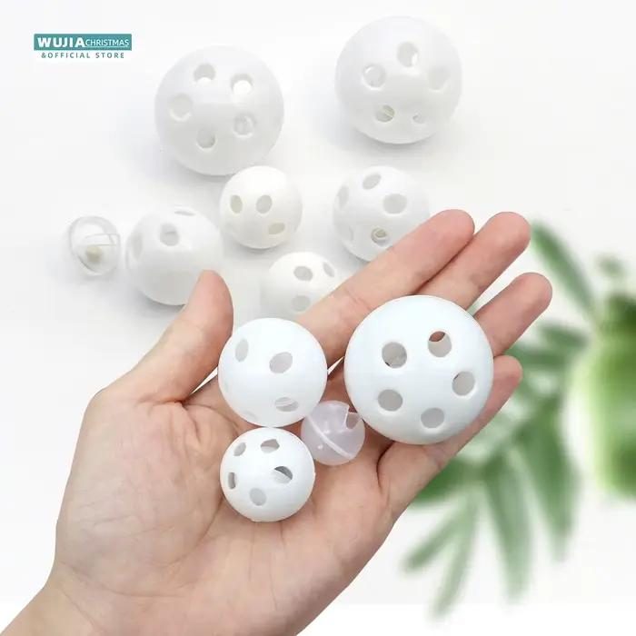 30/50/100 pièces hochet en plastique cloche boules couineur bébé jouets bricolage hochet perles fabr