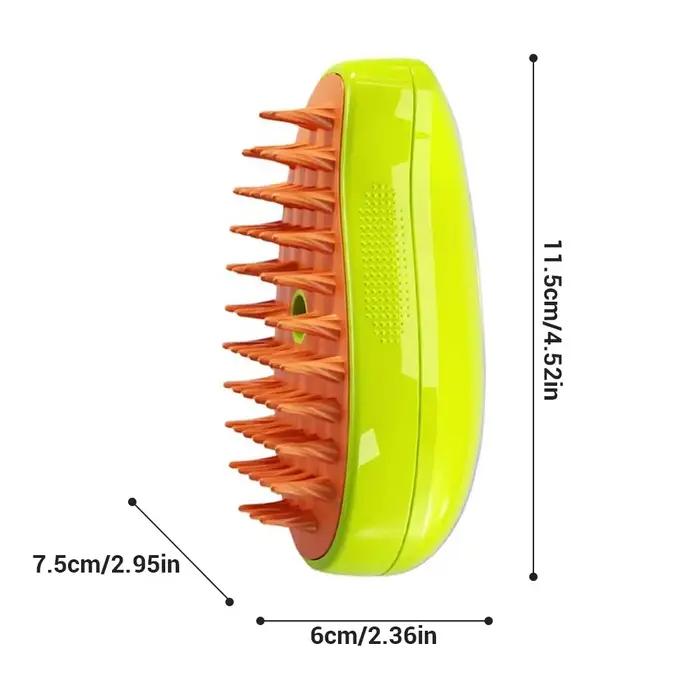 Brosse à vapeur pour chien et chat, pulvérisateur électrique pour Massage, outil de toilettage pour
