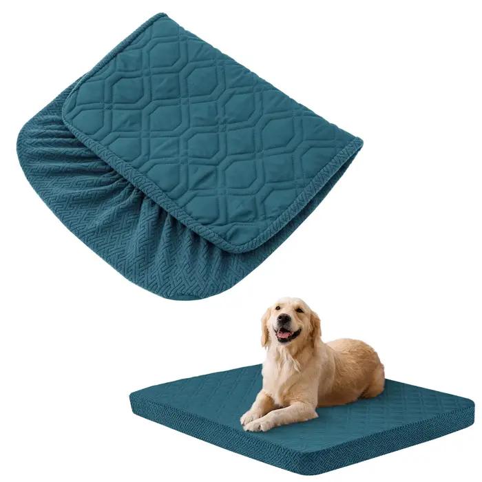 Housses de lit pour chien de remplacement lavables-housses de lit imperméables pour chien matelassée