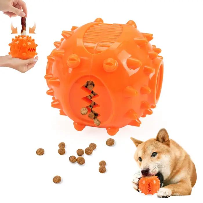 Boule de distribution interactive pour friandises à mâcher pour chien, auto-jeu, soulagement de l'en