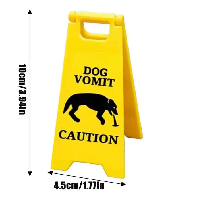 Panneau d'avertissement créatif pour chien et chat, panneau d'avertissement pour volumé, panneau d'a