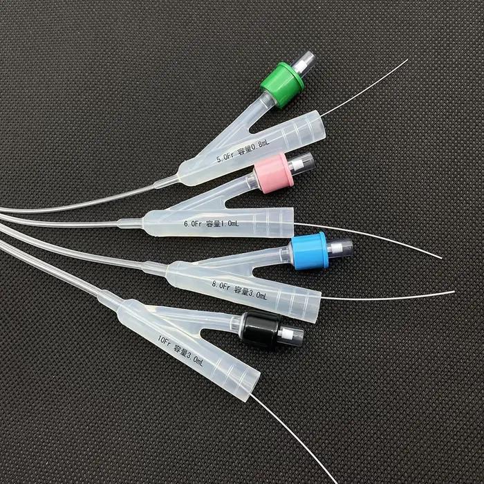 Cathéter urinaire professionnel en Silicone pour chien, Foley, Double Lumen, avec fil de guidage, St