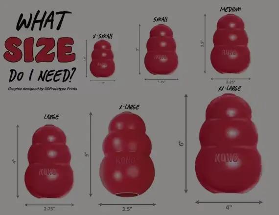 KONG – jouet à mâcher classique en caoutchouc naturel pour chien, avec votre choix de friandises pou