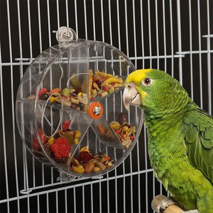 Jouet de recherche de nourriture pour perroquet rotatif, jouet créatif à mâcher pour morsure d'oisea