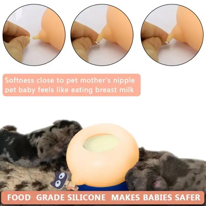 Mangeoire à lait bionique pour animaux de compagnie, 150ml, de qualité alimentaire, en silicone, pou