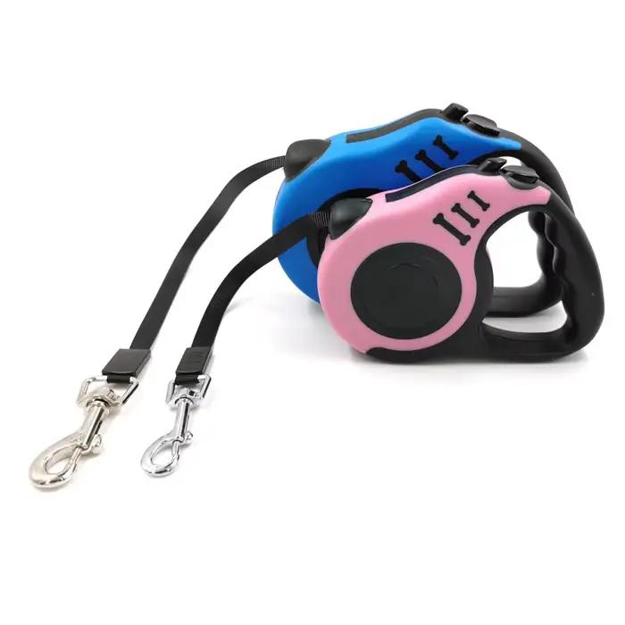 Laisse rétractable pour chien de 3 mètres et 5 mètres, laisse pour animaux de compagnie, corde de Tr