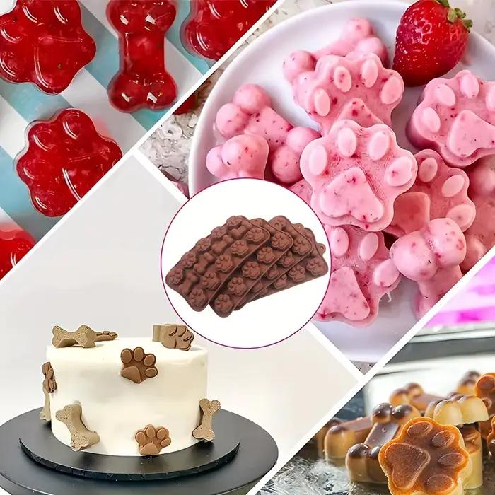 Moule en Silicone à 14 Grilles pour citrouille de Chien, Patte de Chat, Sophia, Chocolat, Gâteau, Ou