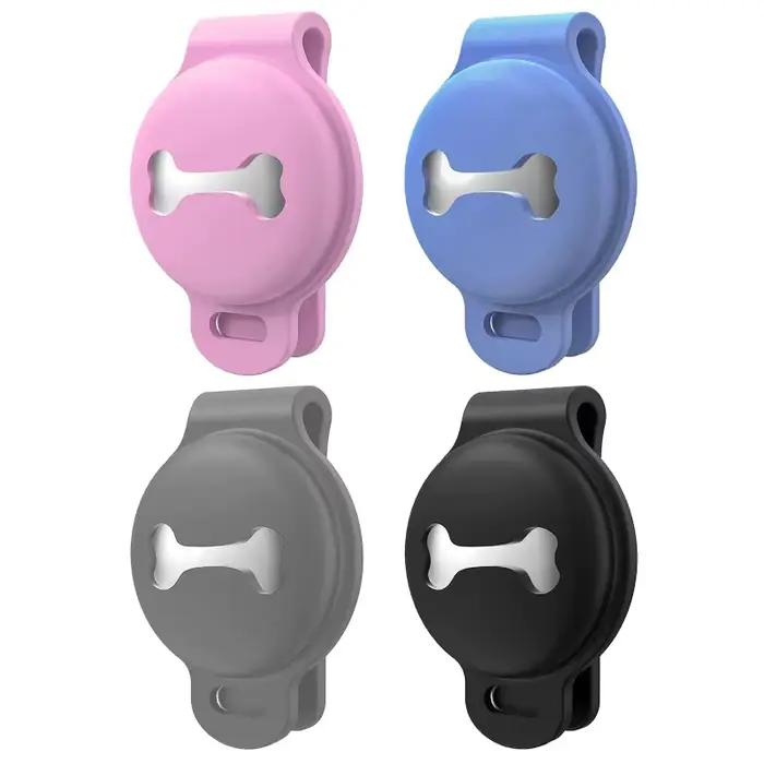 Air-tag Dog Collar Holder Étuis de protection pour GPS Dog Tracker Silicone Air Tag Cover pour Max W