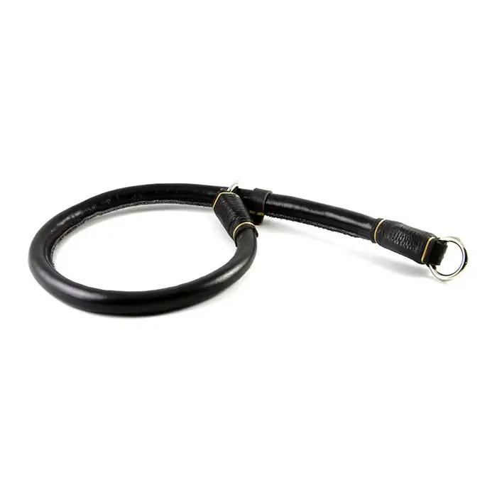 Collier pour chien en cuir véritable, grande taille, collier de dressage pour chien de grande taille