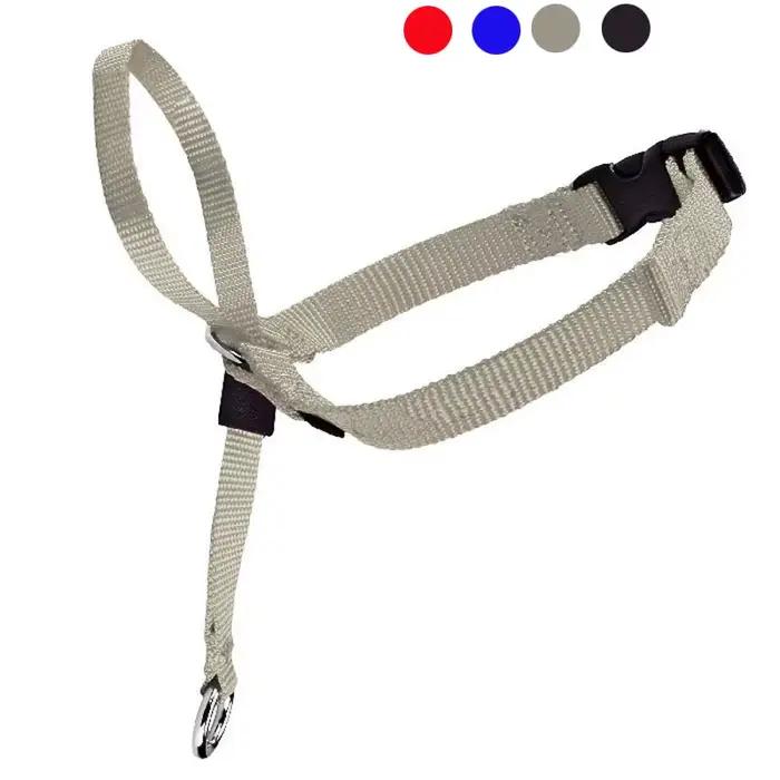 Collier de tête rembourré en Nylon réglable pour chien, laisse douce, Leader, arrêter de traction, o