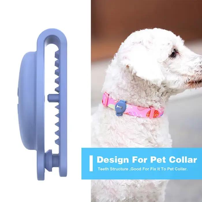 Air-tag Dog Collar Holder Étuis de protection pour GPS Dog Tracker Silicone Air Tag Cover pour Max W