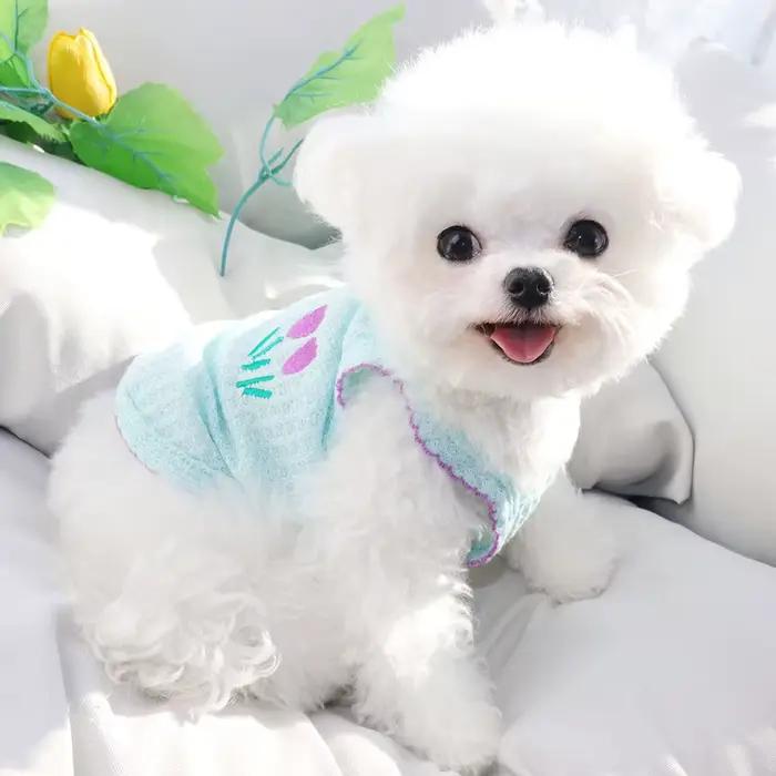 Gilet à bretelles pour petits chiens, vêtements d'été pour chiots, gilet rafraîchissant pour Chihuah