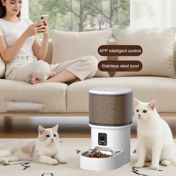 4L USB bouton intelligent WIFI APP vidéo mangeoire pour animaux de compagnie automatique distributeu