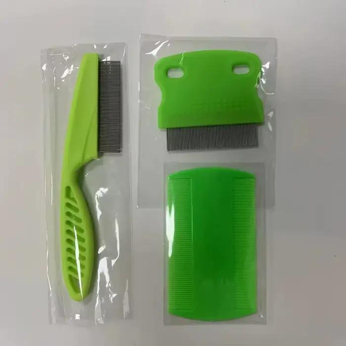 Peigne à puces pour chat, ensemble de 3 pièces/ensemble, élimine le Mucus et la croûte, petits poux,