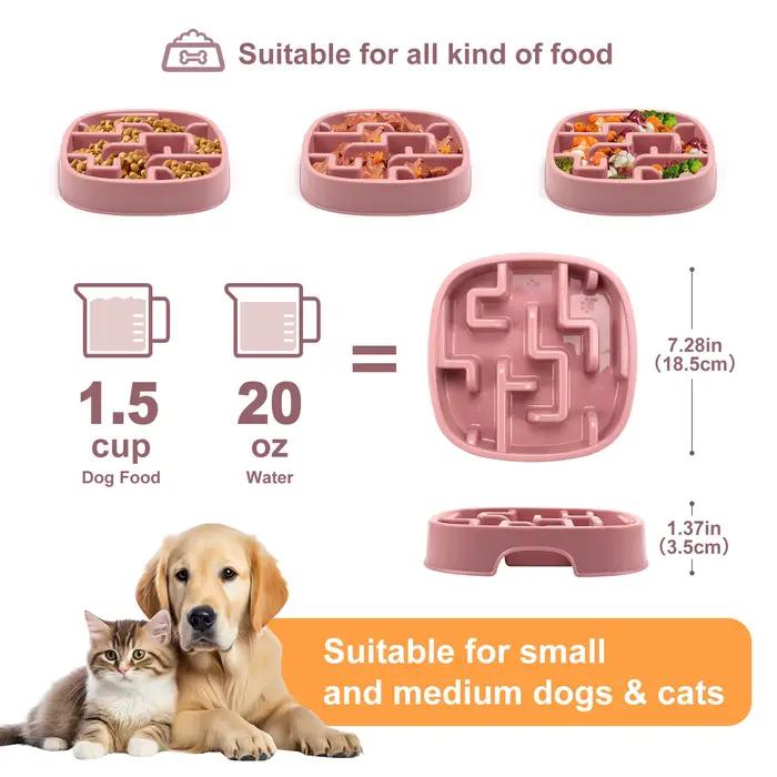 Fournitures pour animaux de compagnie chien chat Anti étouffement alimentation bols de nourriture ch