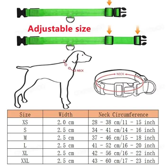 Colliers de Charge lumineux pour chiens, 3 Modes, Led Usb, pour chat, détachable, lueur nocturne, pr