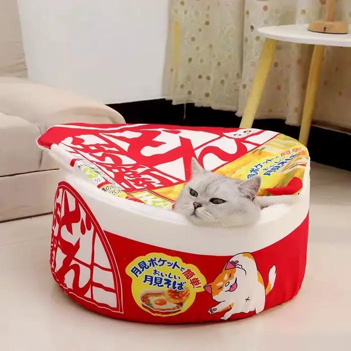 Maison pour chien et chat, chenil Super Large, nouilles instantanées, nid chaud pour chien et chat,