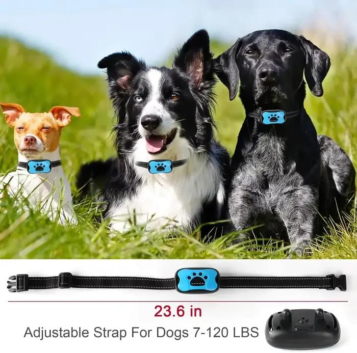 Dispositif Anti-aboiement pour chien de compagnie, collier d'entraînement pour chiens, Rechargeable