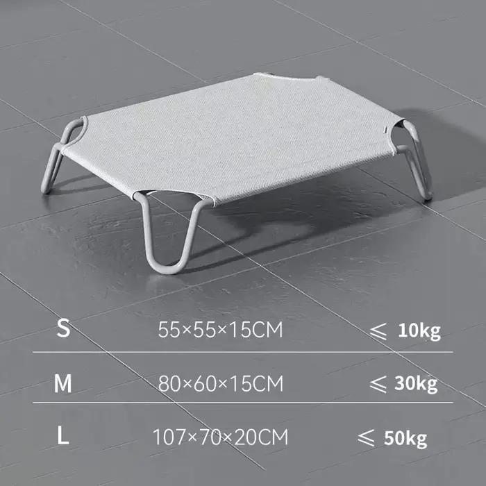 Lit surélevé pliable pour chiens, lit de camping portable pour animaux de compagnie, rembourrage amo