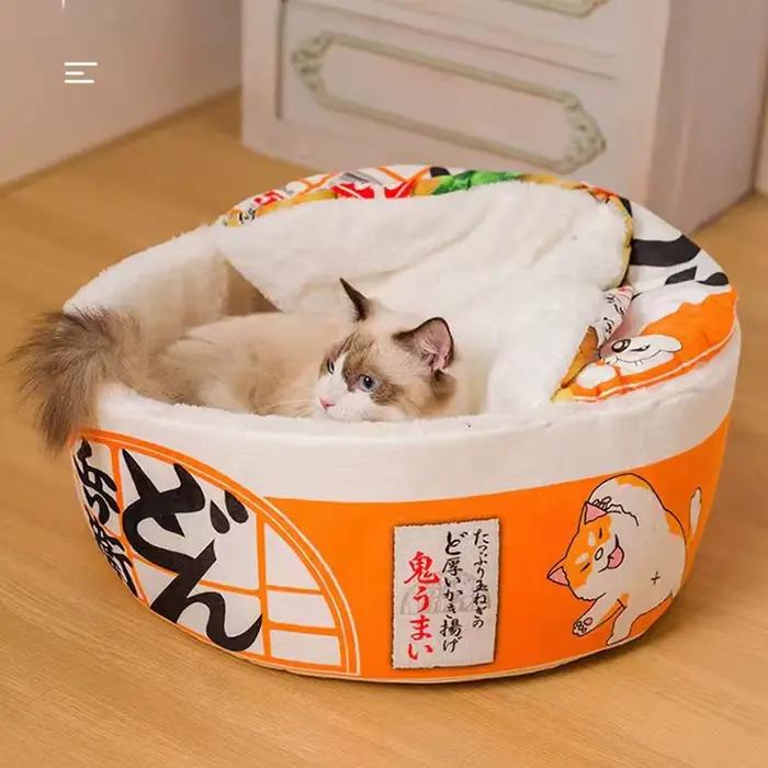Maison pour chien et chat, chenil Super Large, nouilles instantanées, nid chaud pour chien et chat,