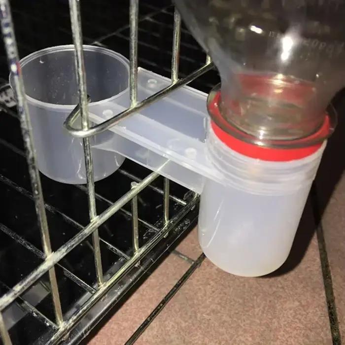 Abreuvoir en plastique pour animaux de compagnie, bouteille d'eau, tasse, chat, poulet, Pigeon, perr